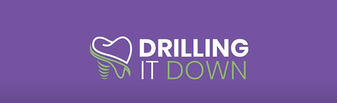 Drilling It Down Logo On Purple Background
